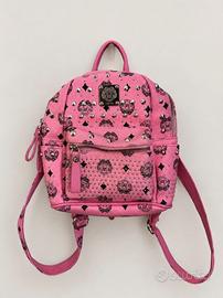 zaino piccolo in pelle con borchie