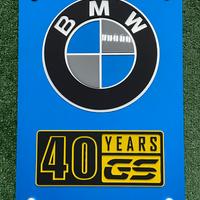 Targa BMW anniversario 40 anni del GS