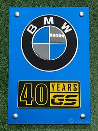 Targa BMW anniversario 40 anni del GS