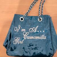 borsa camomilla pvc verde