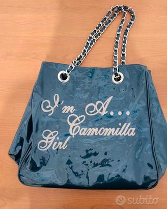 borsa camomilla pvc verde