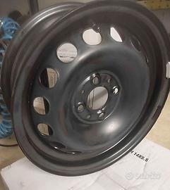 4 cerchi in ferro 14X5.5 per Fiat 500 non solo
