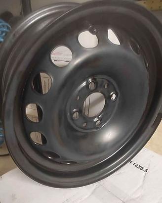 4 cerchi in ferro 14X5.5 per Fiat 500 non solo