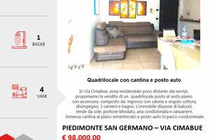 Appartamento 3 camere+cantina