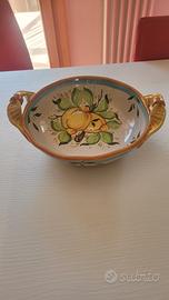 insalatiera in ceramica dipinta a mano 