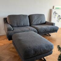 Divano Rosini 200*100cm con puff 90*70cm