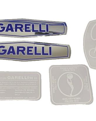 GARELLI GULP 3 M completo ADESIVI COLORE CROMATO -