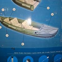 canoa Sevylor 3 posti con pompa, 2pagaie e giubbot