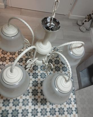 lampadario stile shabby 