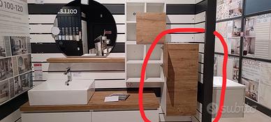 Pensile QUBO bagno h80cm IPERCERAMICA 