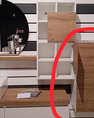 Pensile QUBO bagno h80cm IPERCERAMICA 