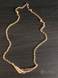 Collana Vintage in Oro 750 e Diamantini Naturali