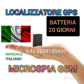 LOCALIZZATORE SATELLITARE GPS MICROSPIA ambientale