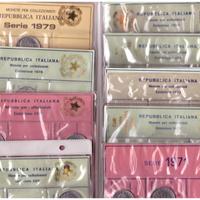 ITALIA 1971»1979-Lotto Divisionali sigillati Zecca