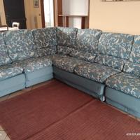 divano angolare completo di 2 poltrone relax