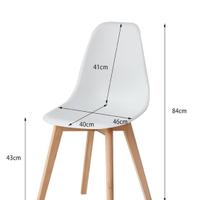 Sedie pranzo moderno stile nordico gambe legno