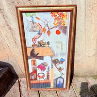 Grande cornice vintage in legno 80x42 cm