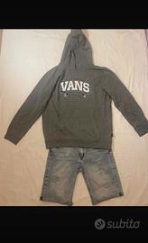 Completo streetwear- Felpa Vans+Jeans
