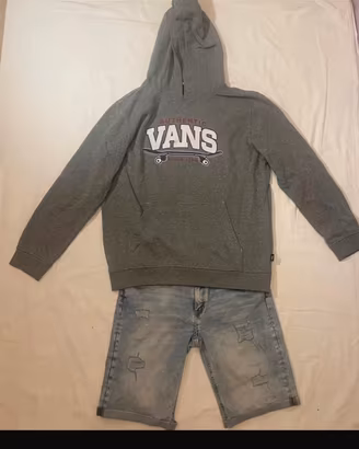 Completo streetwear- Felpa Vans+Jeans