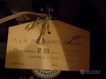 Radio D' epoca imca Pangamma