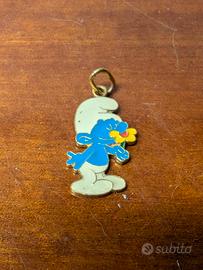 Ciondolo Puffo Vintage 1982 Peyo Argento