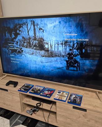 PS4 + G29 + TV 65" + Sedia con cambio + Giochi