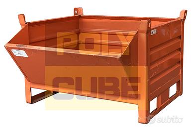 Cassoni contenitori in lamiera a bocca di lupo