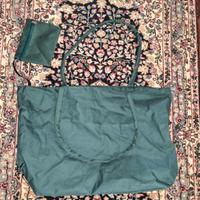 Borsa Tote bag verde acqua