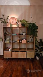 kallax  in legno 150m x 200altezza