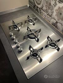 Piano cottura a gas Electrolux 5 fuochi - inox