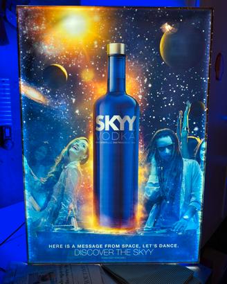 Insegna luminosa Campari SKYY Vodka