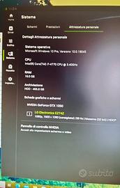 pc desktop i7 4770 ram16gb gtx1050 w10 w11 (2hdd)