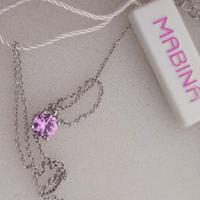 Catenina collanina donna argento -tormalina Mabina