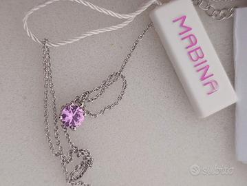 Catenina collanina donna argento -tormalina Mabina
