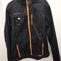 giacchetta tecnica sportiva nero-arancione