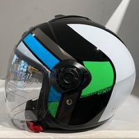 Casco Jet Scorpion Exo City II BLUR Nero/Bianco/Ve