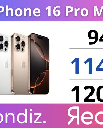iPhone 16 Pro Max - Ritiro usato Garanzia 2 Anni