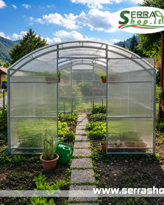 Serra box casetta 3x4m policarbonato orto giardino