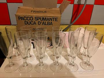 12 calici flute Spumante d’Duca d’Aosta