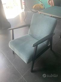 Poltrona IKEA EKENÄSET – Grigio-Turchese