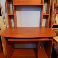 Scrivania super accessoriata multiuso legno nobile