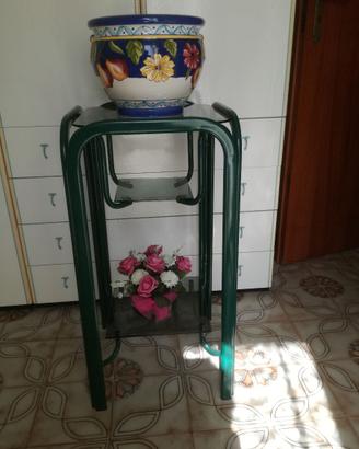 Portavasi con basi in vetro
