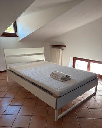 Letto 1 piazza e mezza con materasso