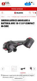 SMERIGLIATRICE ANGOLARE BATTERIA