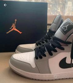 NIKE AIR JORDAN 1 MID LIGHT SMOKE GREY