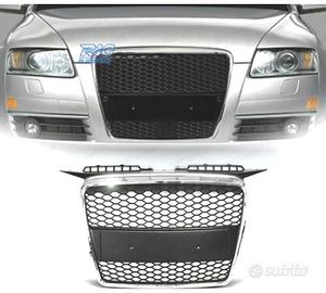 GRIGLIA AUDI A3 8P 8PA 05-08 LOOK RS CROMO NERO