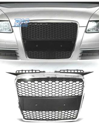 GRIGLIA AUDI A3 8P 8PA 05-08 LOOK RS CROMO NERO