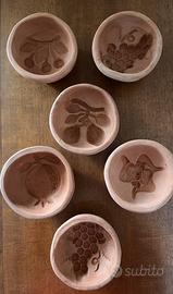Stampi per dolci in terracotta vintage