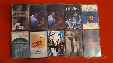 audio cassette vasco banco jovanotti hendrix morri