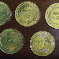 5 MONETE COMMEMORATIVE PARIGI